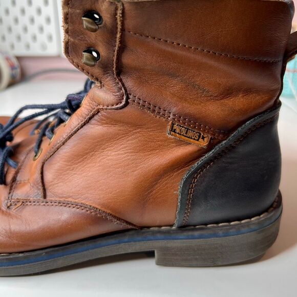 Mens Pikolinos York Leather Lace-Up Casual Ankle Boots size 41 main image 8